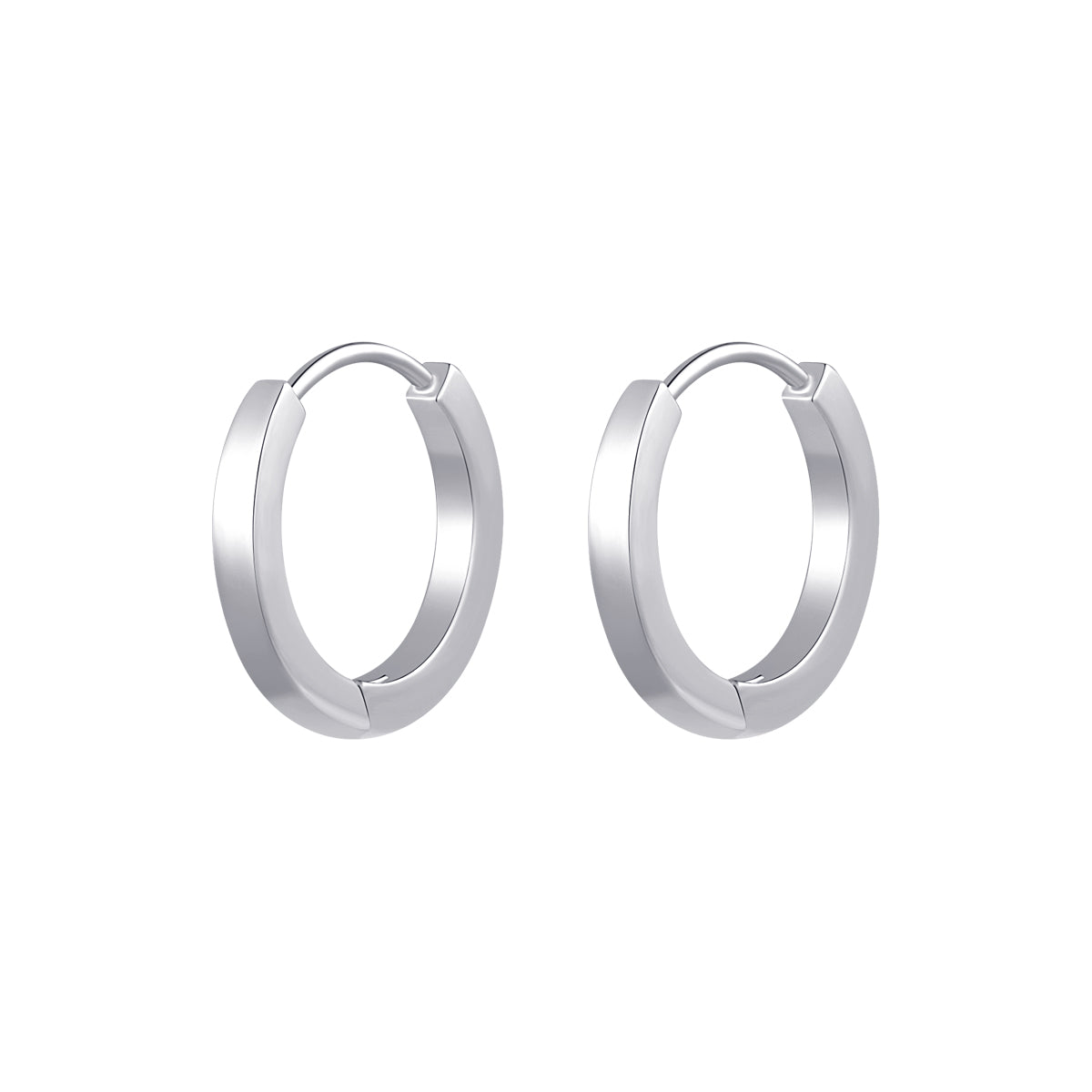 PVD Gold Color ASTM F136 Titanium Hoop Earrings 0.8MM