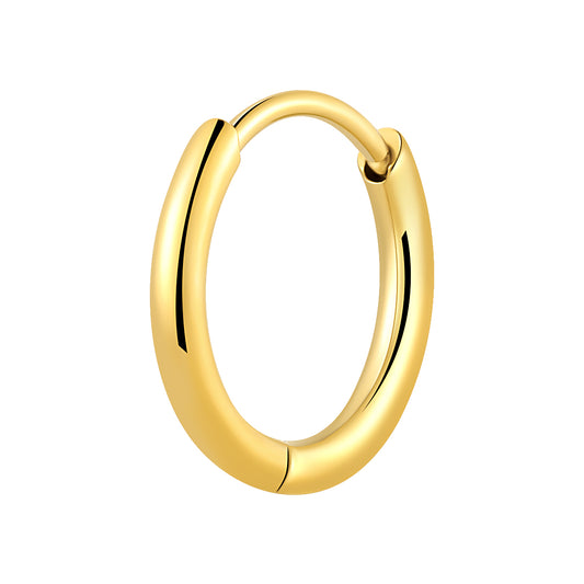ASTM F136 Titanium Hoop Earring Clicker 1.2×8mm / 0.8mm