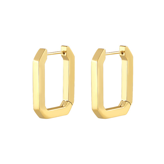 ASTM F136 Titanium PVD Gold Hypoallergenic Classic Designed Earring