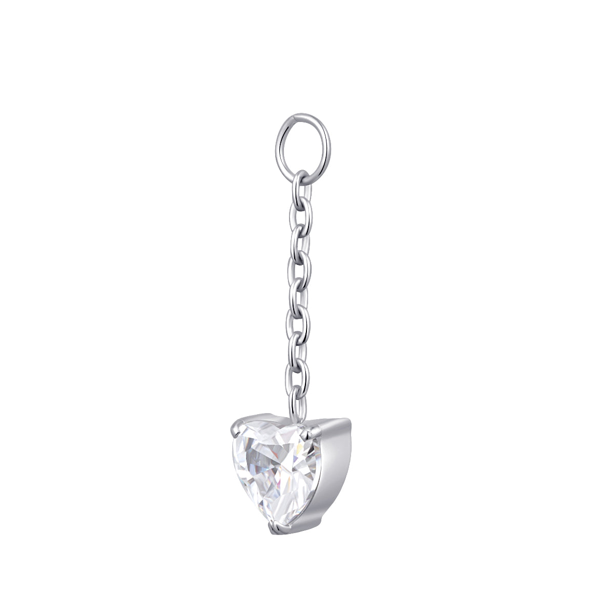 ASTM F136 Titanium CZ Charm